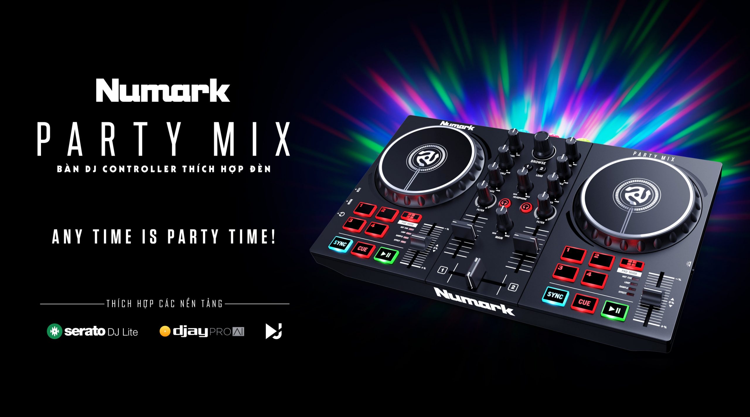 bàn dj giá rẻ numark party mix