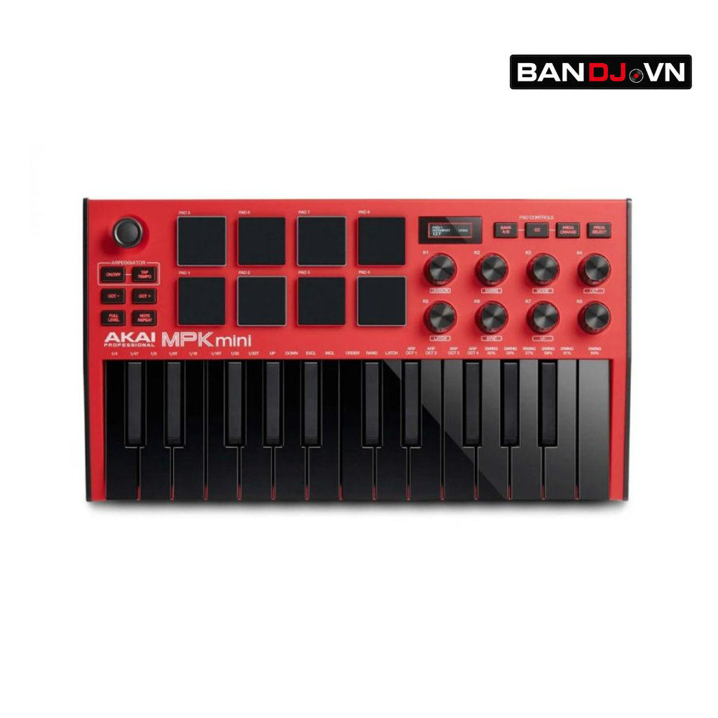 Akai MPK Mini 3 RED (Đỏ) – Đàn làm nhạc Midi Keyboard