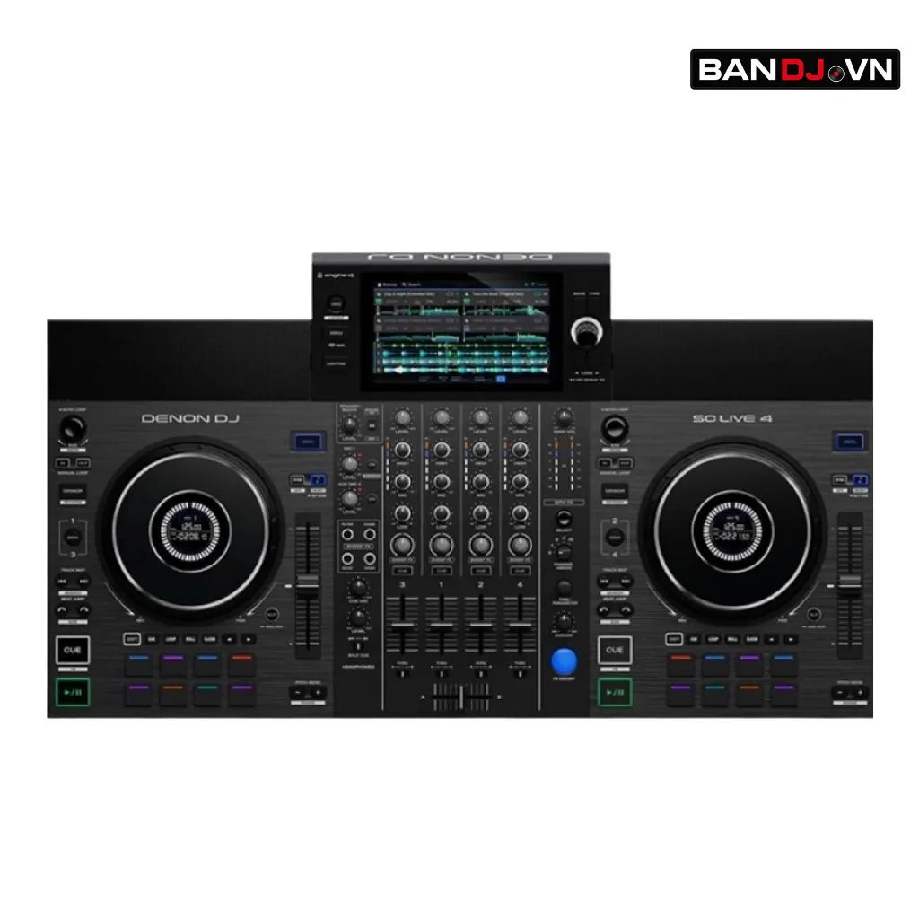 DENON DJ SC LIVE 4 – Thiết bị DJ sự kiện chuyên nghiệp độc lập 4 kênh với loa kiểm âm