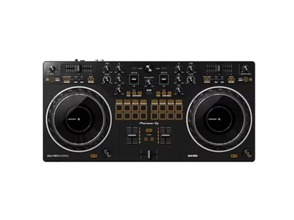 Pioneer DDJ-REV1_Bàn DJ 2 kênh chuyên để chà đĩa cho phần mềm Serato DJ Lite (Màu Đen)