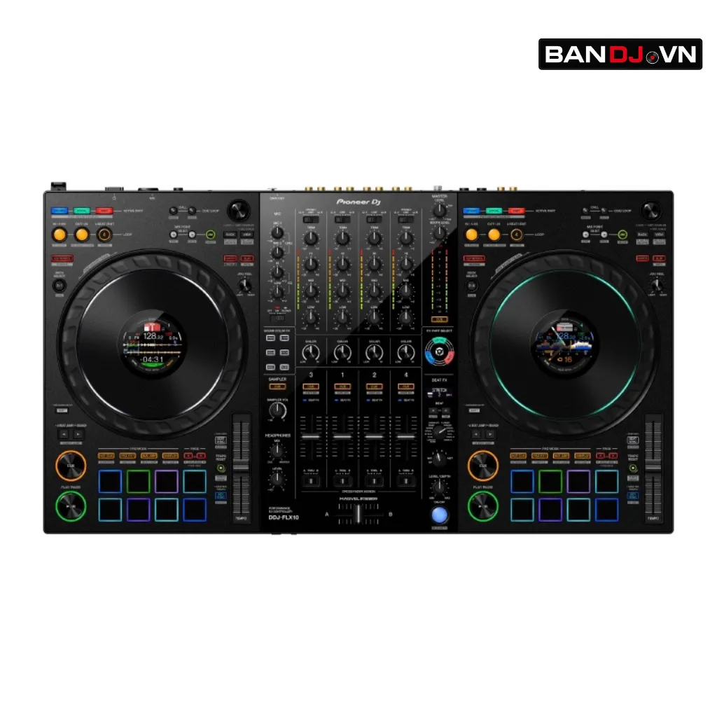 Pioneer DDJ-FLX10 – Bàn DJ 4 kênh kết nối nhiều ứng dụng (Màu đen)