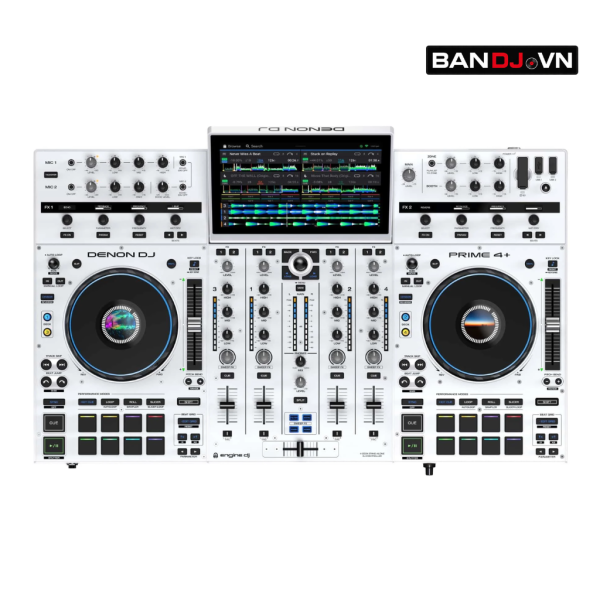 Denon Prime 4+ WHITE  – PHIÊN BẢN TRẮNG ĐẶC BIỆT GIỚI HẠN CỦA BÀN DJ SỐ 1 THẾ GIỚI