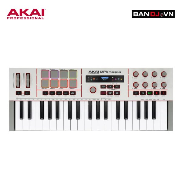 Akai Professional MPK Mini Plus II – MIDI Keyboard 37 phím, pad MPC RGB, CV/Gate